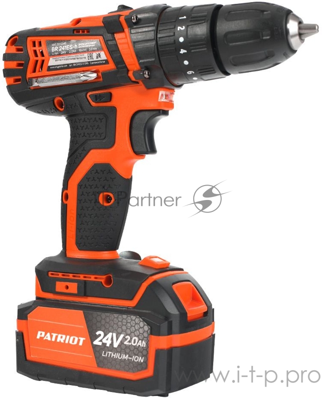 Дрель-шуруповерт аккумуляторная PATRIOT BR 241ES-h