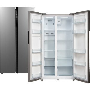 Холодильник Бирюса SBS 587 I нержавеющая сталь (двухкамерный)