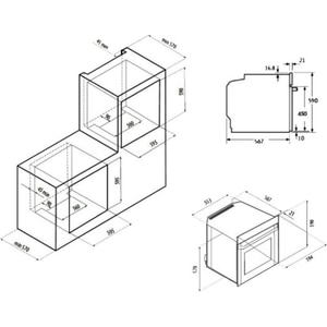Духовка газовая Fornelli FGA 60 FALCONE WH