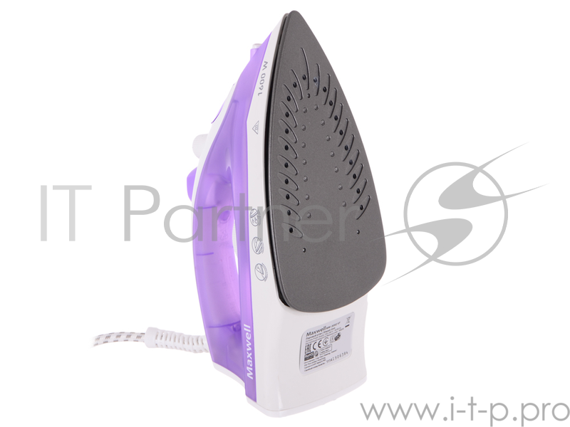 Утюг Maxwell MW-3052 (VT) 1200 Вт,подошва с антипригарным покрытием,паровой удар