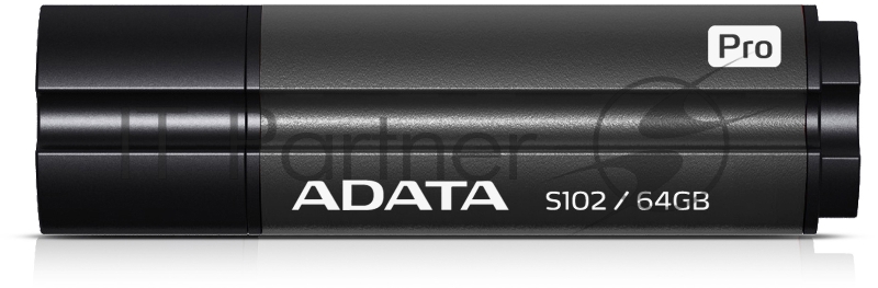 Носитель информации A-DATA Flash Drive 64Gb S102P AS102P-64G-RGY {USB3.0, Grey}