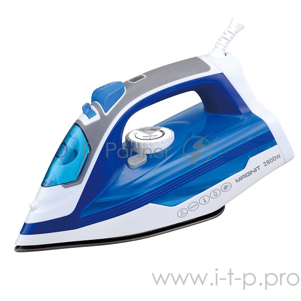 Утюг Magnit RMI-1733, 2800 Вт, оранж/белый, керамика