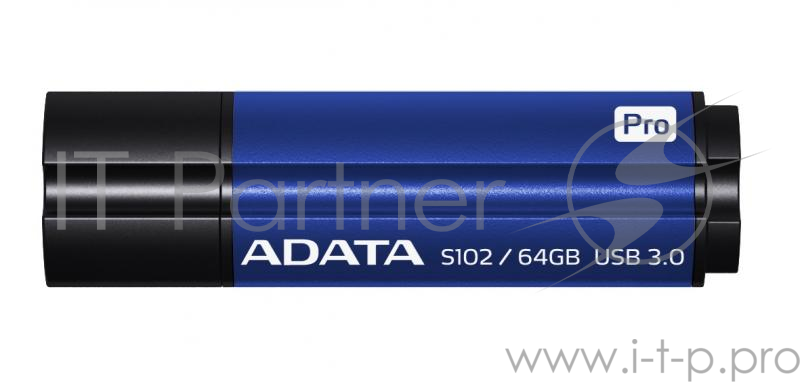 Носитель информации A-DATA Flash Drive 64Gb S102P AS102P-64G-RBL {USB3.0, Blue}