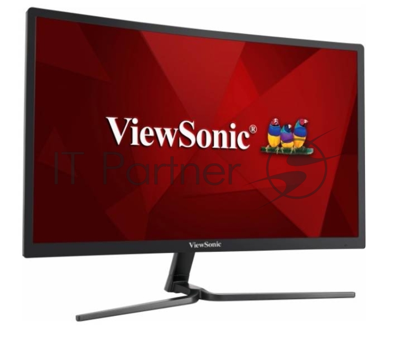 Монитор Viewsonic 23.6 VX2458-C-MHD VA SuperClear, 1920x1080, 3ms, 280cd/m2, 178°/178°, 80Mln:1, DVI, HDMI, DisplayPort, Free Sync, колонки, 144Hz, Glossy Black