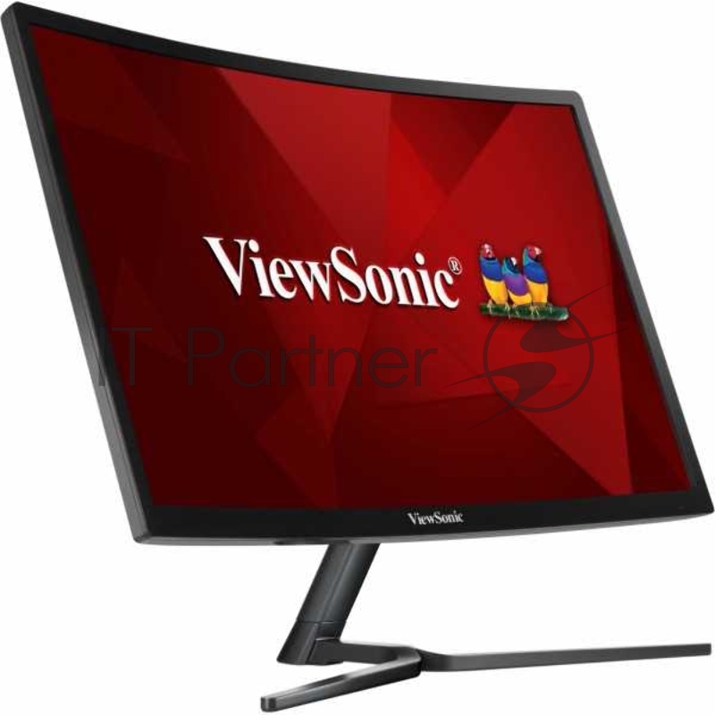 Монитор Viewsonic 23.6 VX2458-C-MHD VA SuperClear, 1920x1080, 3ms, 280cd/m2, 178°/178°, 80Mln:1, DVI, HDMI, DisplayPort, Free Sync, колонки, 144Hz, Glossy Black