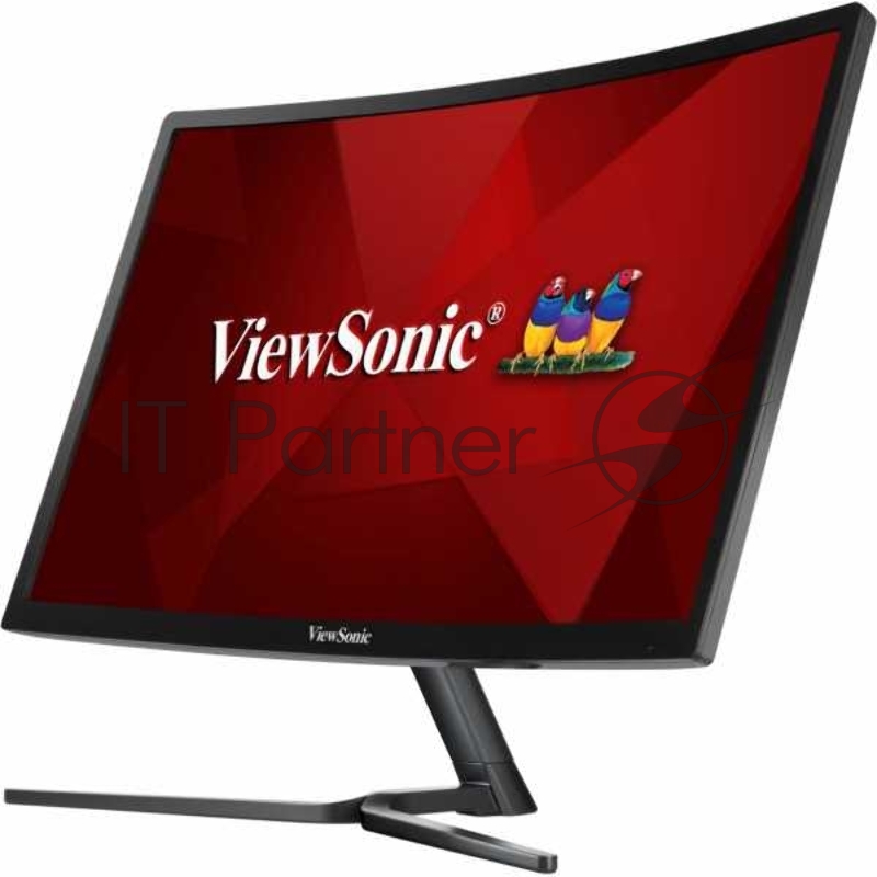 Монитор Viewsonic 23.6 VX2458-C-MHD VA SuperClear, 1920x1080, 3ms, 280cd/m2, 178°/178°, 80Mln:1, DVI, HDMI, DisplayPort, Free Sync, колонки, 144Hz, Glossy Black