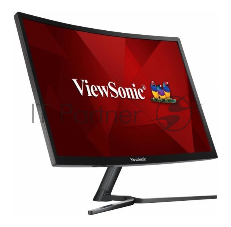 Монитор Viewsonic 23.6 VX2458-C-MHD VA SuperClear, 1920x1080, 3ms, 280cd/m2, 178°/178°, 80Mln:1, DVI, HDMI, DisplayPort, Free Sync, колонки, 144Hz, Glossy Black