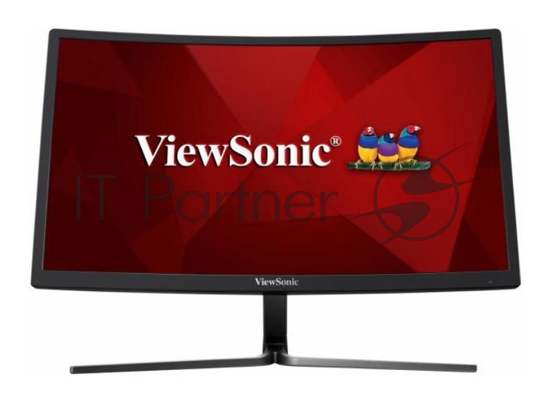 Монитор Viewsonic 23.6 VX2458-C-MHD VA SuperClear, 1920x1080, 3ms, 280cd/m2, 178°/178°, 80Mln:1, DVI, HDMI, DisplayPort, Free Sync, колонки, 144Hz, Glossy Black