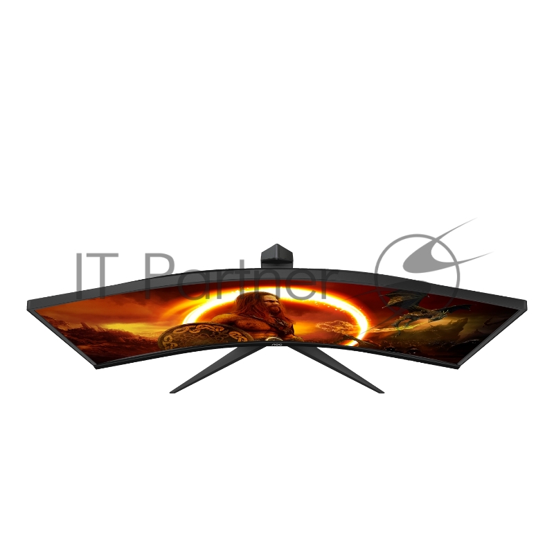 МОНИТОР 34 AOC CU34G2 Black-Red (VA, изогнутый, 3440x1440, 100Hz, 1 ms, 178°/178°, 300 cd/m, 80M:1, +2xHDMI 2.0, +Displ