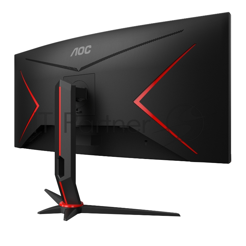 МОНИТОР 34 AOC CU34G2 Black-Red (VA, изогнутый, 3440x1440, 100Hz, 1 ms, 178°/178°, 300 cd/m, 80M:1, +2xHDMI 2.0, +Displ