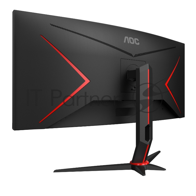 МОНИТОР 34 AOC CU34G2 Black-Red (VA, изогнутый, 3440x1440, 100Hz, 1 ms, 178°/178°, 300 cd/m, 80M:1, +2xHDMI 2.0, +Displ