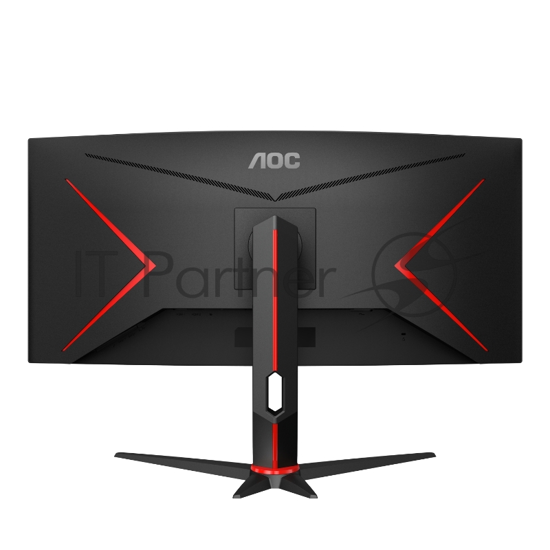 МОНИТОР 34 AOC CU34G2 Black-Red (VA, изогнутый, 3440x1440, 100Hz, 1 ms, 178°/178°, 300 cd/m, 80M:1, +2xHDMI 2.0, +Displ
