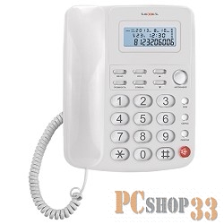 Телефон TEXET TX-250 белый {Автоответчик: нет. Дисплей: есть. Органайзер: часы. Память (количество номеров): нет. Память набранных номеров: 9. Однокнопочный набор (количество кнопок): 1.}