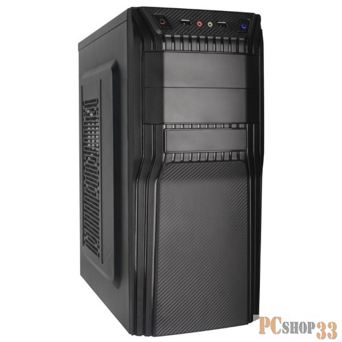 MidiTower QoRi-3203B 2*USB2.0, audio, reset, ATX, 500W 120mm