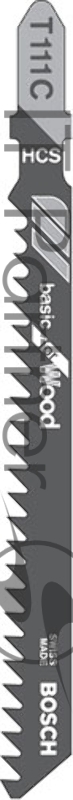 Bosch Bosch 2608630033 5 ЛОБЗИКОВЫХ ПИЛОК T 111 С, HCS