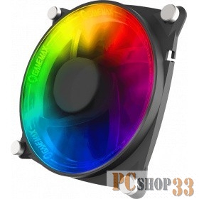 GameMAX, GMX-12-RBB Вентилятор для компьютера 120х120х25, Dual Ring Aura 3pin+3pin (гидрод. подшип.)