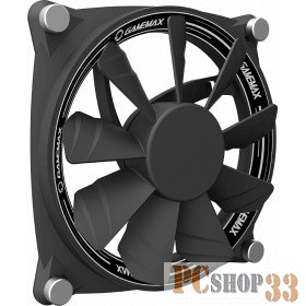 GameMAX, GMX-12-RBB Вентилятор для компьютера 120х120х25, Dual Ring Aura 3pin+3pin (гидрод. подшип.)