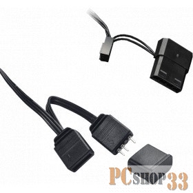 GameMAX, GMX-12-RBB Вентилятор для компьютера 120х120х25, Dual Ring Aura 3pin+3pin (гидрод. подшип.)