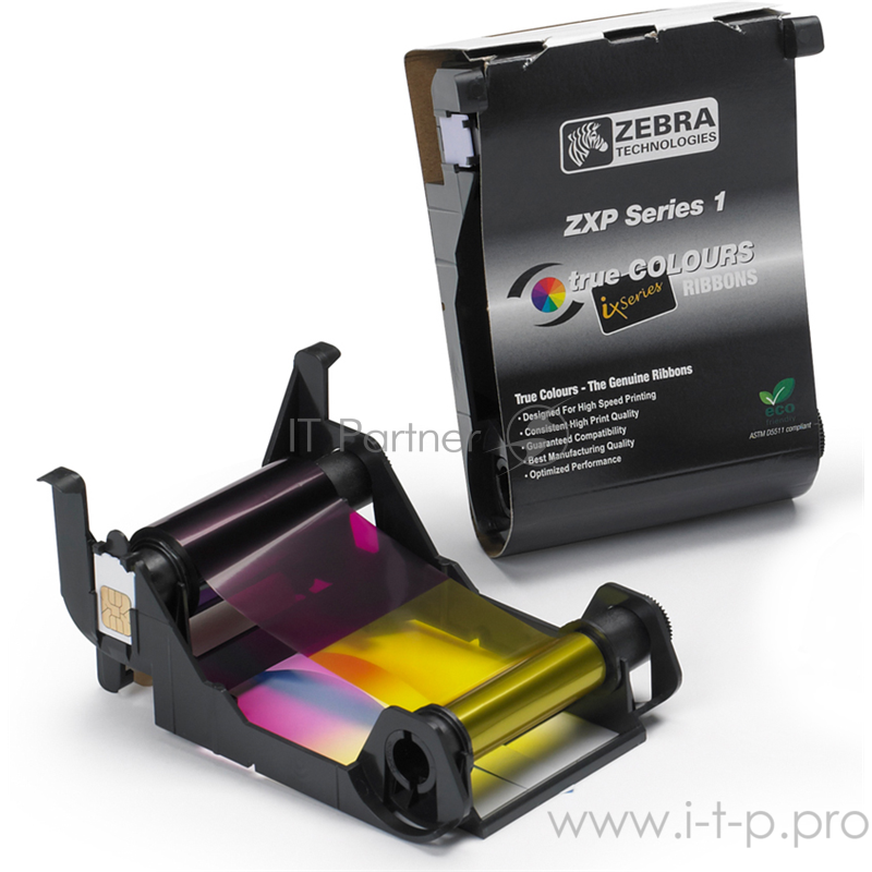 Zebra принтеры Zebra 800011-147 {Load-N-Go™ colour ribbon for ZXP1 1/2 YMCKO, 400}