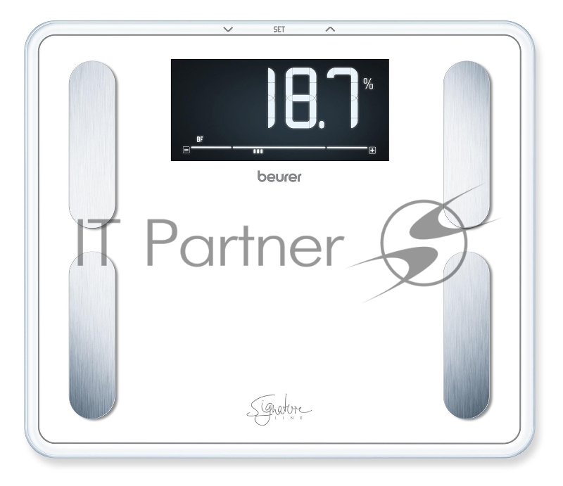 Весы напольные электронные Beurer BF410 Signature Line макс.200кг белый