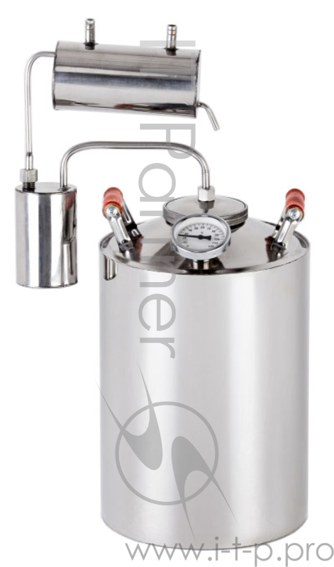 Дистиллятор «Магарыч» Премиум 20 БКДР 20л., большая крышка, деревянные ручки, термостат, сухопарник