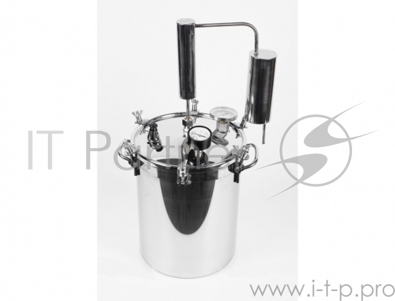 Автоклав-стерилизатор Консерватор 2в1, 14 л нерж, манометр, термометр, клапан сброса изб. давления+надстройка Классик фабрика домашних консервов