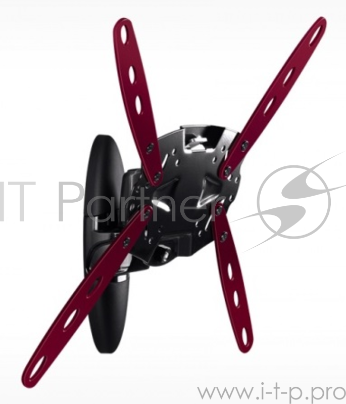 Кронштейн для телевизора Holder LCDS-5026 черный 26-47 макс.50кг настенный поворот и наклон