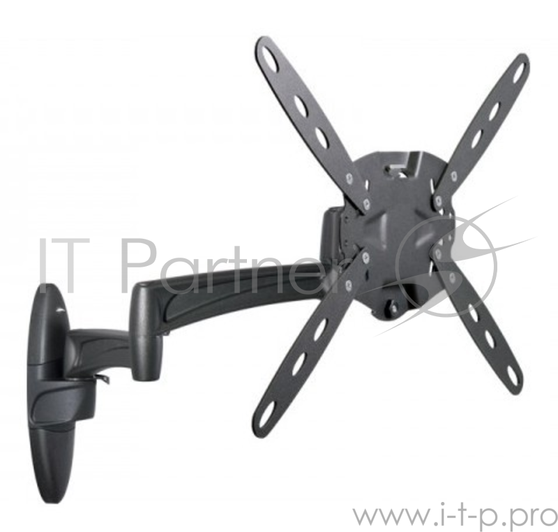 Кронштейн для телевизора Holder LCDS-5029 черный 26-47 макс.50кг настенный поворот и наклон