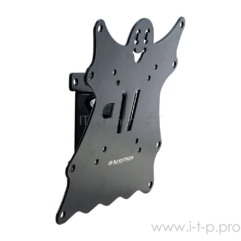 Кронштейн Kromax CASPER-201 black, для LED/LCD TV 15-40, max 30 кг, 1 ст свободы, наклон +5°-15°, от стены 50 мм, VESA 200x200 мм