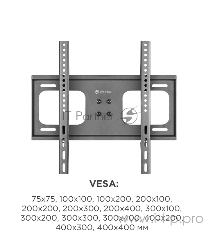 Кронштейн ONKRON PT1 черный тв аксесс.