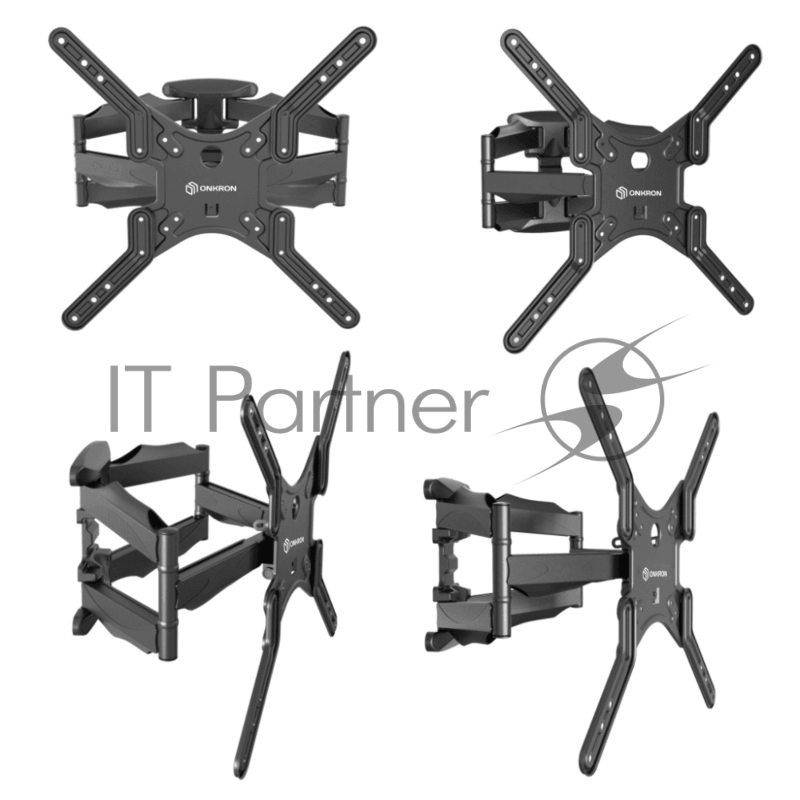 ONKRON M5L чёрный Для телевизоров диагональю 32-70 Максимальная нагрузка: 40 кг VESA: 100x100, 200x100, 200x200, 300x300, 400x400, 500x400, 600x400