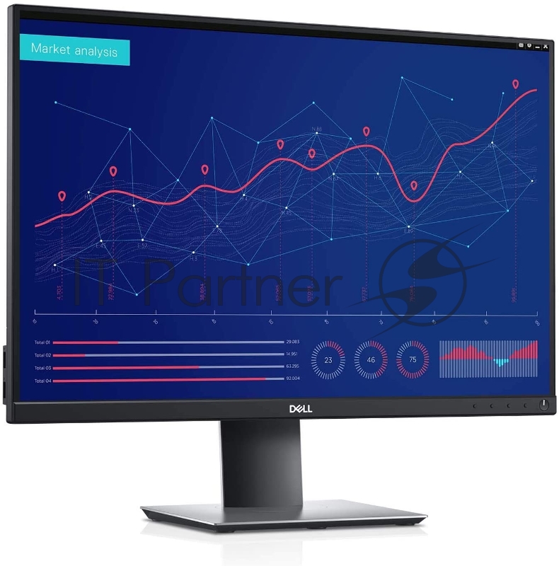 Монитор DELL P2421 DELL P2421 24 wide, IPS, 1920x1200, 0.27mm, 5ms, 300cd/m2, 1000:1, Height adjustable, Tilt, Swivel, VGA, HDMI, DVI(D), DP, 5xUSB, Black