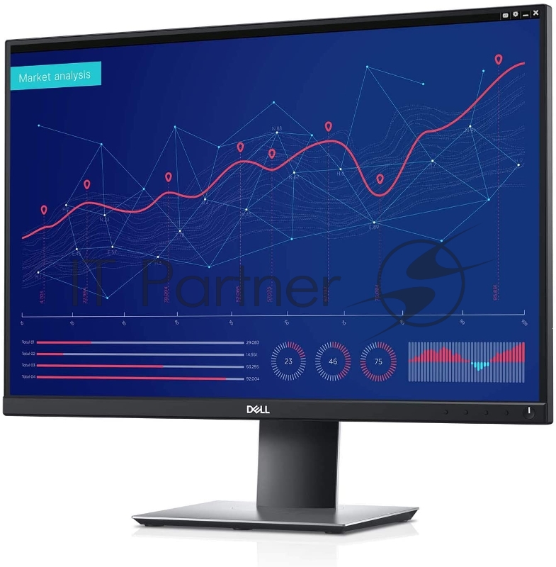 Монитор DELL P2421 DELL P2421 24 wide, IPS, 1920x1200, 0.27mm, 5ms, 300cd/m2, 1000:1, Height adjustable, Tilt, Swivel, VGA, HDMI, DVI(D), DP, 5xUSB, Black