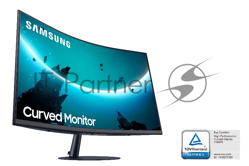 Монитор Samsung 27 C27T550FDI черный VA LED 16:9 HDMI матовая 3000:1 250cd 178гр/178гр 1920x1080 D-Sub DisplayPort FHD 4.9кг