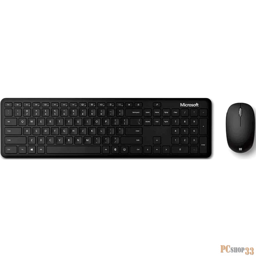 Клавиатура + мышь Microsoft QHG-00011 клав:черный мышь:черный беспроводная BT slim