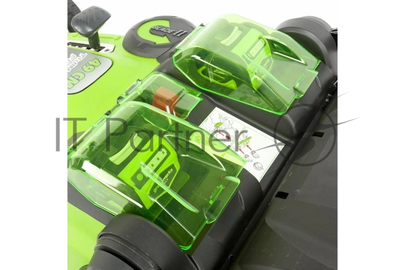 Газонокосилка аккумуляторная GreenWorks G40LM49DB, TwinForce, 40V, 49 см, без АКБ и ЗУ (2500207)