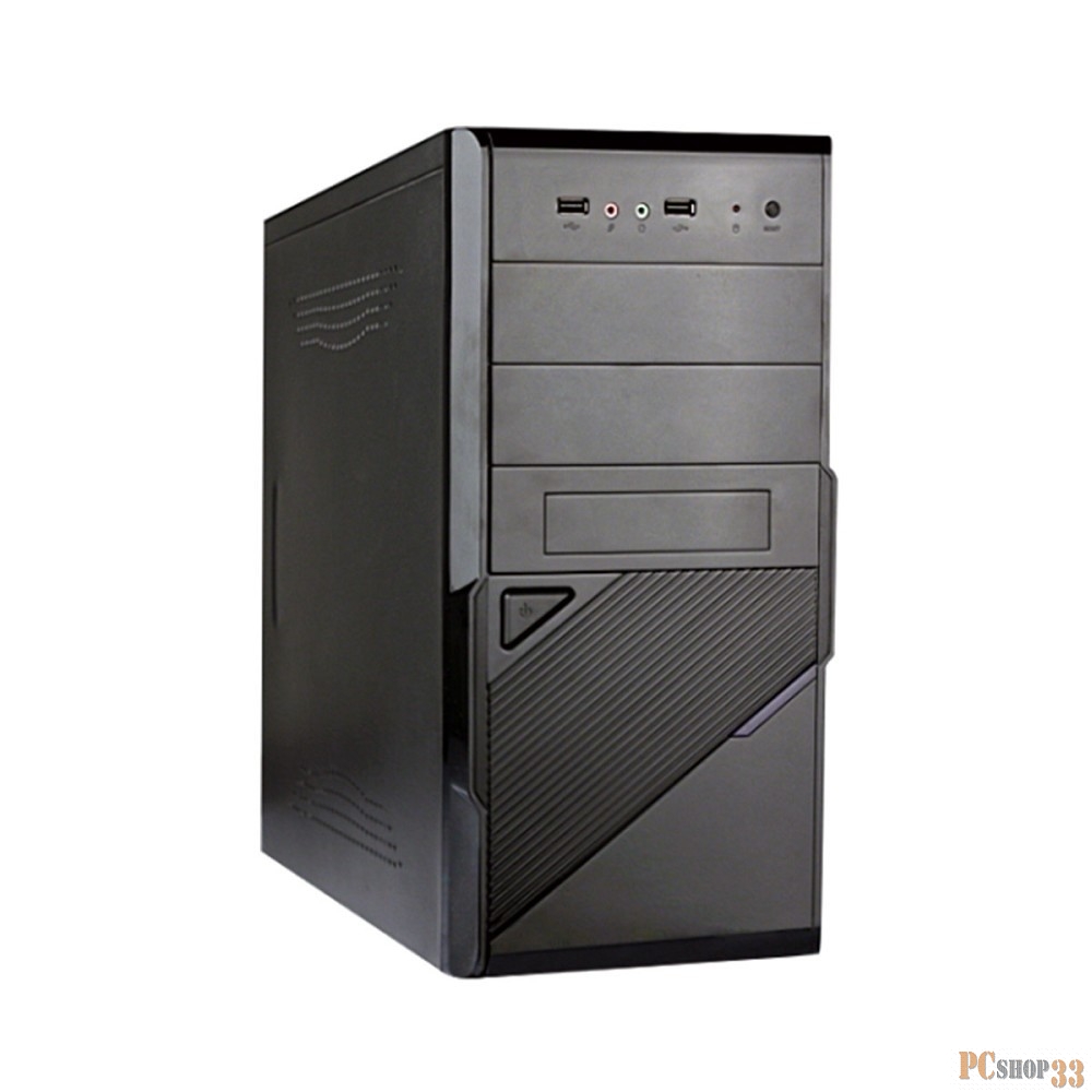 Корпус Exegate EX284019RUS Minitower BA-201 Black, mATX, <AA450, 80mm>, 2*USB, Audio