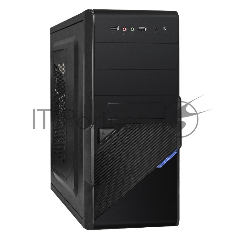 Корпус Exegate EX284022RUS Minitower BA-201 Black, mATX, <без БП>, 2*USB, Audio