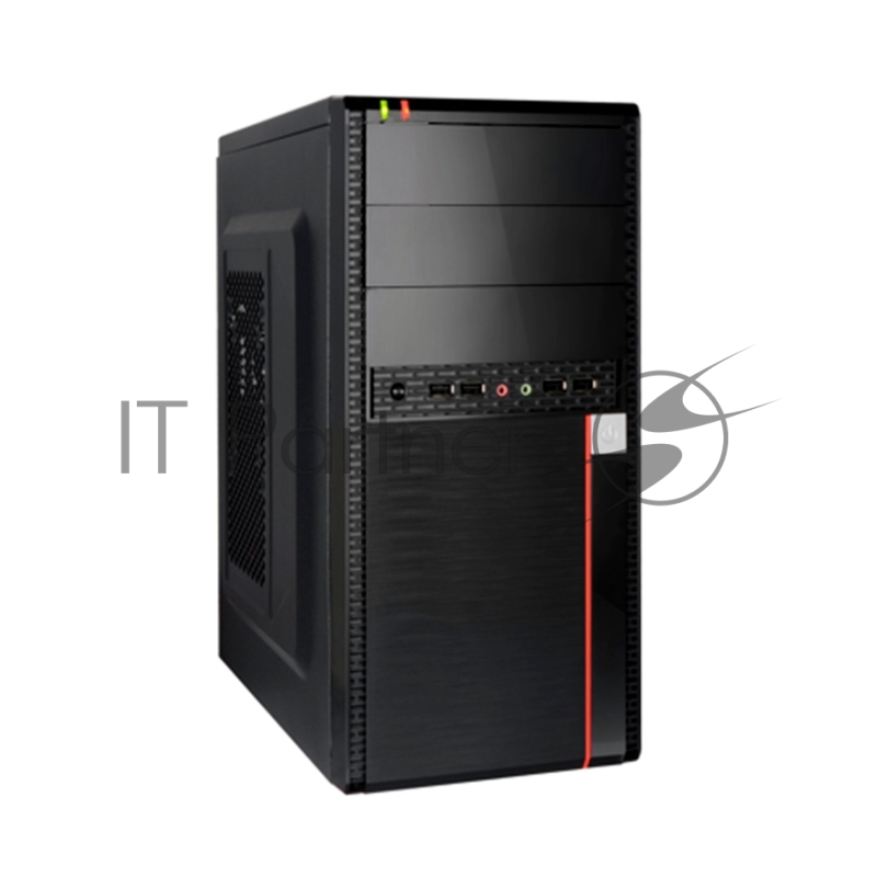 Корпус Exegate EX284038RUS Minitower BA-204U Black, mATX, <AA500, 80mm>, 2*USB+2*USB3.0, Audio