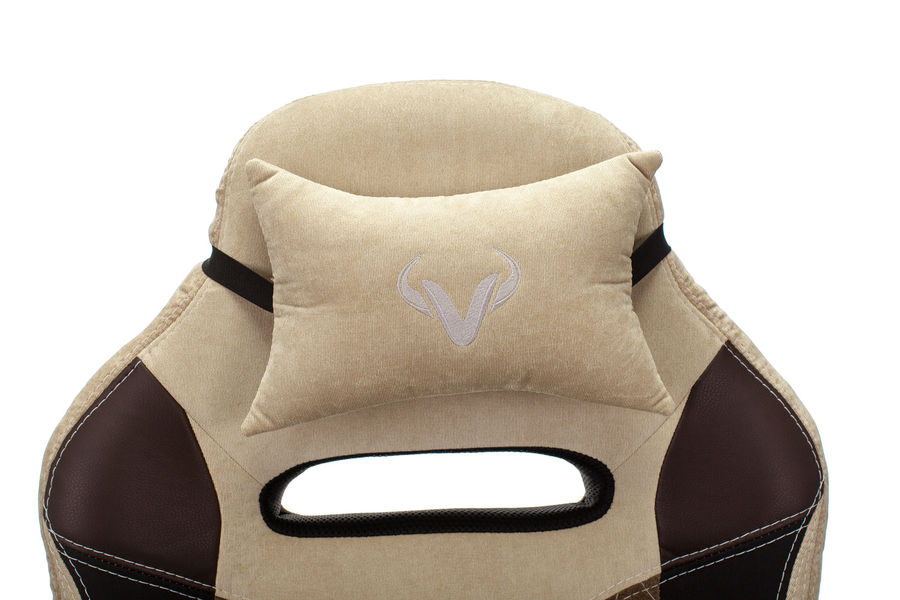 Кресло игровое Бюрократ VIKING 6 KNIGHT BR FABRIC коричневый крестовина металл