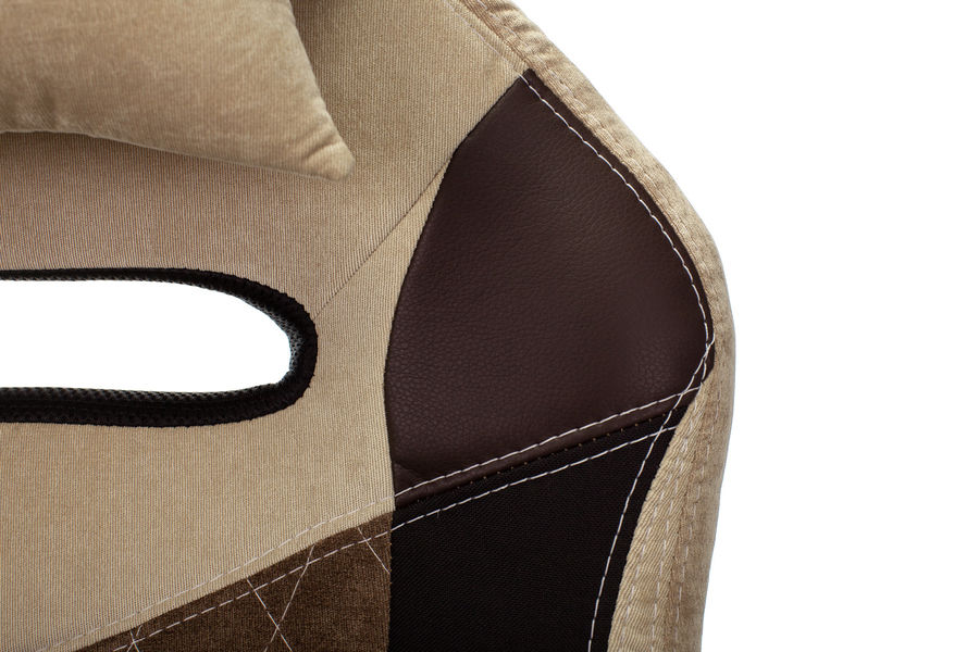 Кресло игровое Бюрократ VIKING 6 KNIGHT BR FABRIC коричневый крестовина металл