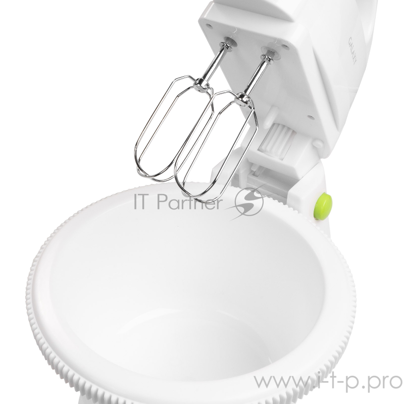 Миксер Galaxy GL2216, белый(4шт) Миксер электрический мощность 400 Вт, 5скоростей + режим “ТУРБО”, 2насадки-венчика, 2насадки для замешивания теста, вращающаяся пластиковая чаша объемом2 л с подставкой в комплекте, возможность работы без подставки,