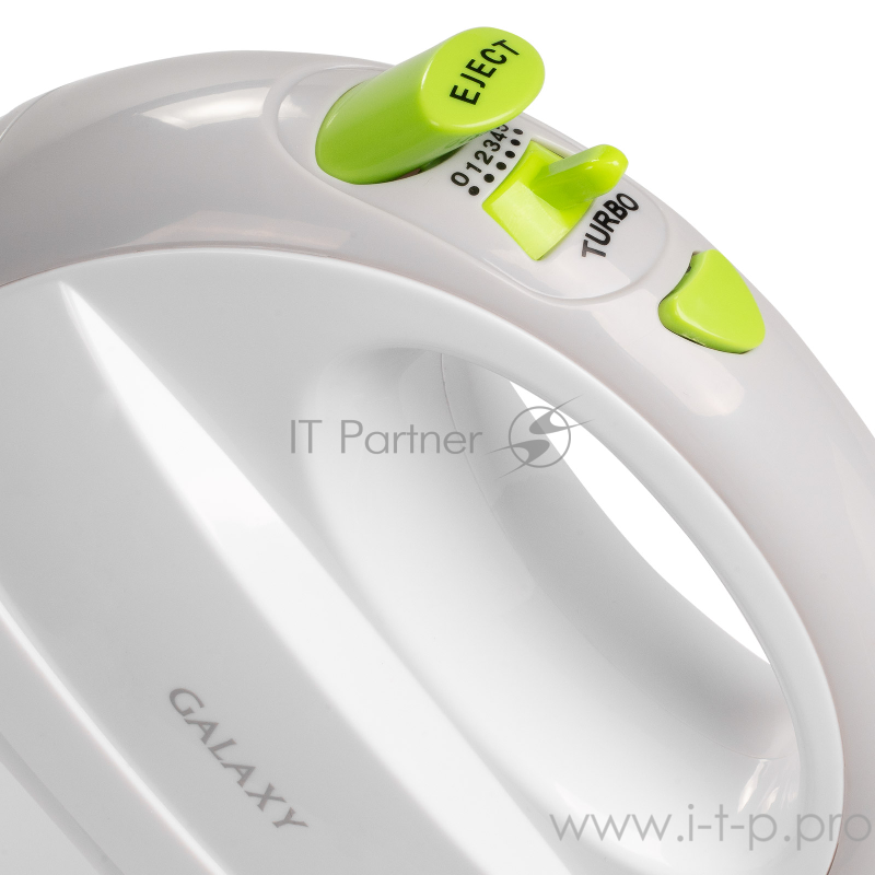 Миксер Galaxy GL2216, белый(4шт) Миксер электрический мощность 400 Вт, 5скоростей + режим “ТУРБО”, 2насадки-венчика, 2насадки для замешивания теста, вращающаяся пластиковая чаша объемом2 л с подставкой в комплекте, возможность работы без подставки,