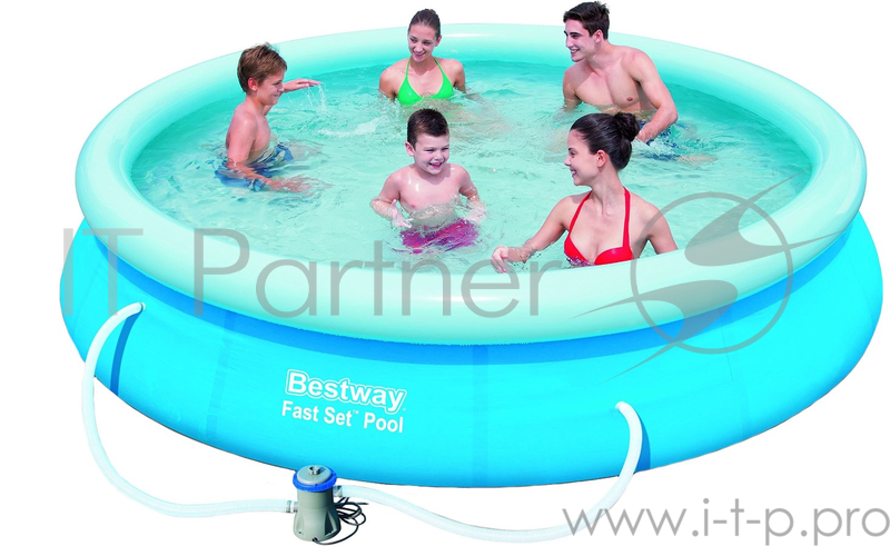 Бассейн быстроустанавливаемый 366х76 см, 5377 л, фильтр-насос в комплекте, 57274 Bestway