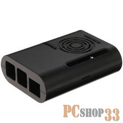 Корпус RASPBERRY PI4, CaseRaspPI4, на винтах (Black) (44571)