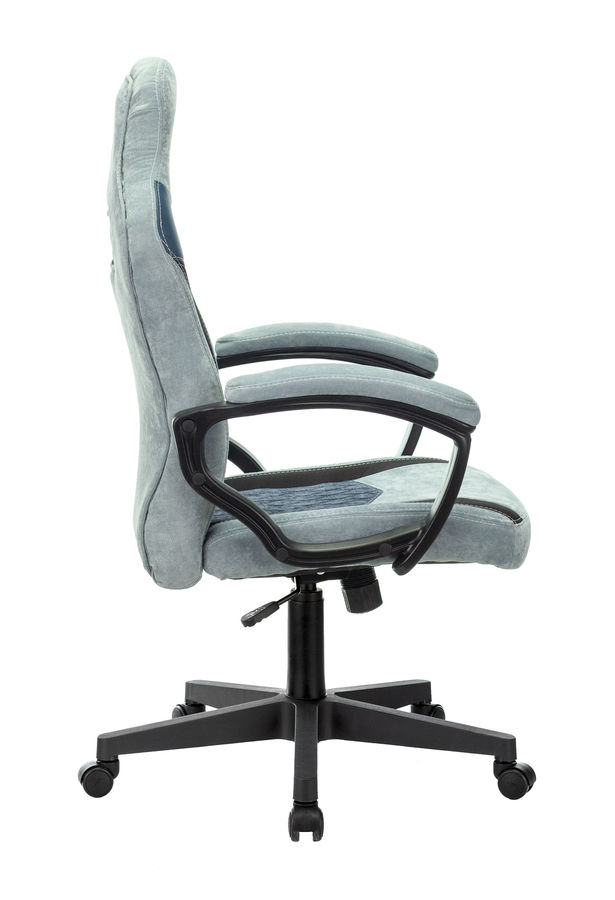 Кресло игровое Бюрократ VIKING 6 KNIGHT BL FABRIC синий крестовина металл