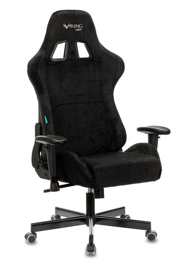 Кресло игровое Бюрократ VIKING 7 KNIGHT B FABRIC черный текстиль/эко.кожа крестовина металл