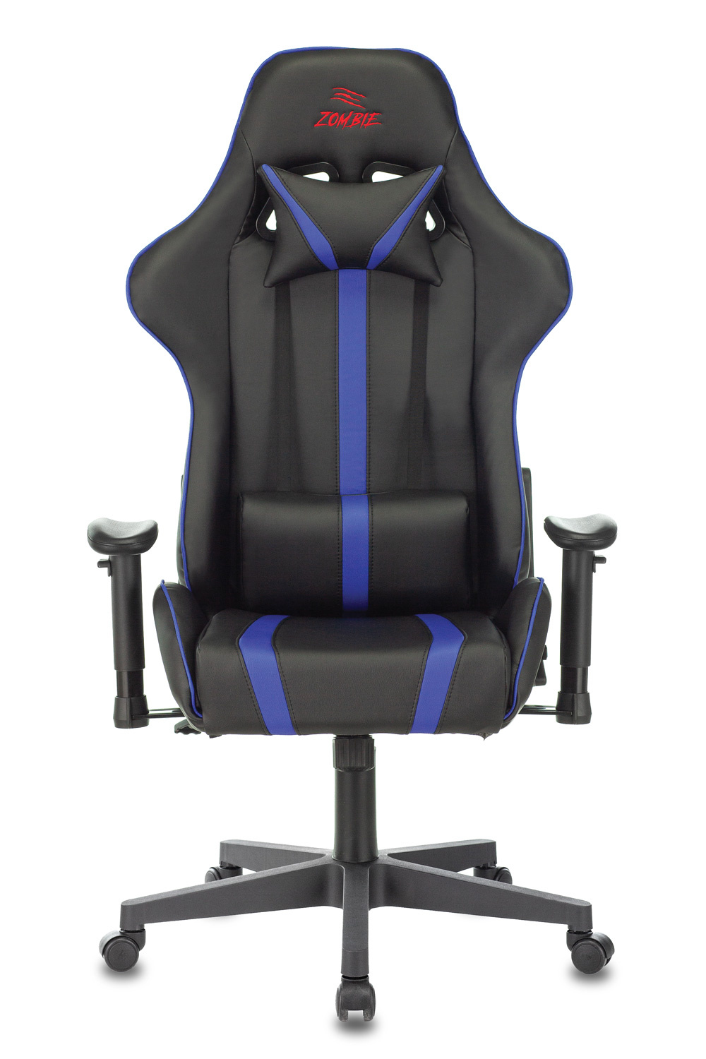 Кресло игровое Бюрократ VIKING ZOMBIE A4 BL черный/синий искусственная кожа