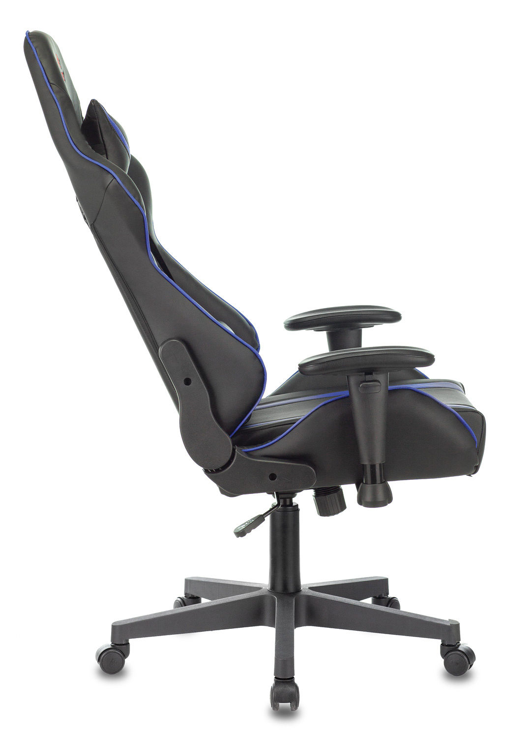 Кресло игровое Бюрократ VIKING ZOMBIE A4 BL черный/синий искусственная кожа