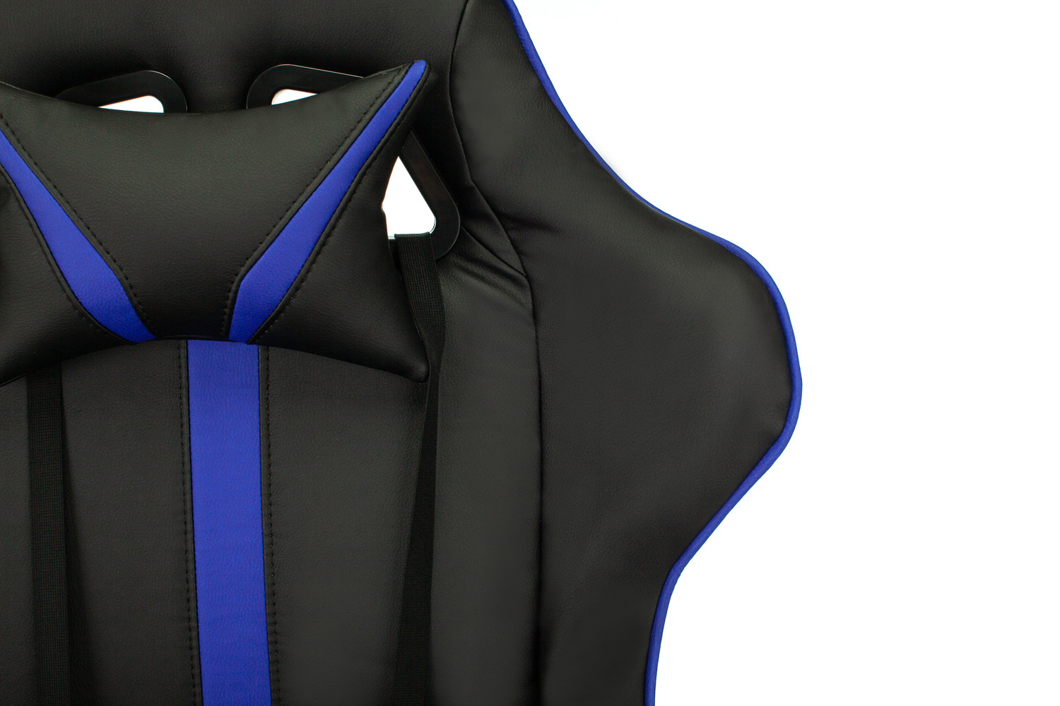 Кресло игровое Бюрократ VIKING ZOMBIE A4 BL черный/синий искусственная кожа